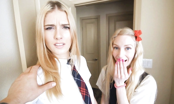 Молодые студентки занимаются групповым сексом с хозяином квартиры и экономят свой бюджет