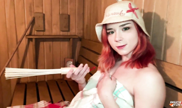 Приехала в гости к сводному брату и потрахалась с ним в русской баньке!