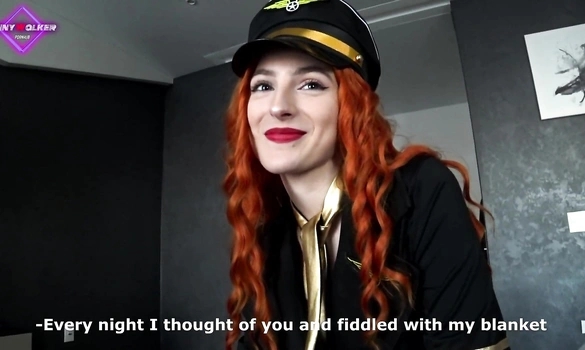 Стюардесса вернулась после перелетов и хочет чтобы её нормально отодрали