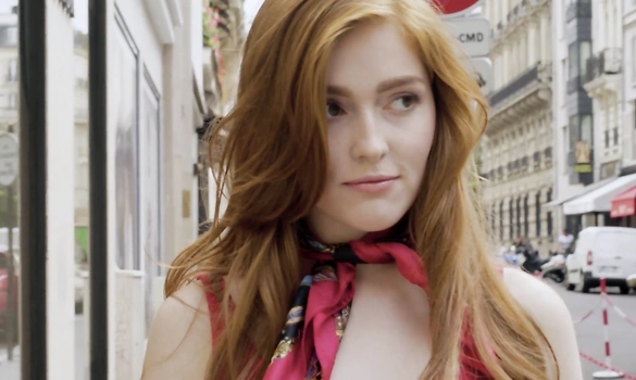 Красивый французкий секс с рыжей русской девушкой в Париже